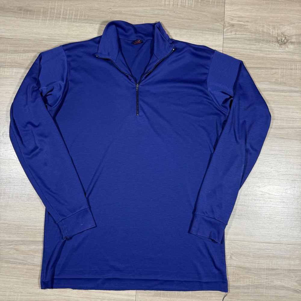 Vintage Patagonia Capilene 1/4 Zip Pullover Top‎ Workout Made in USA Womens XL